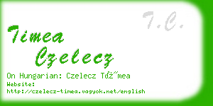 timea czelecz business card